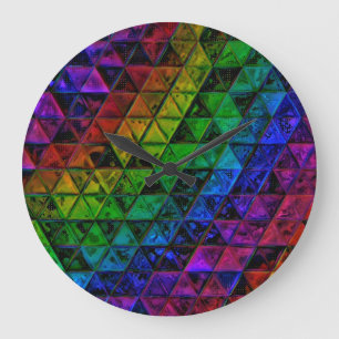 Pride Glass  Large Clock