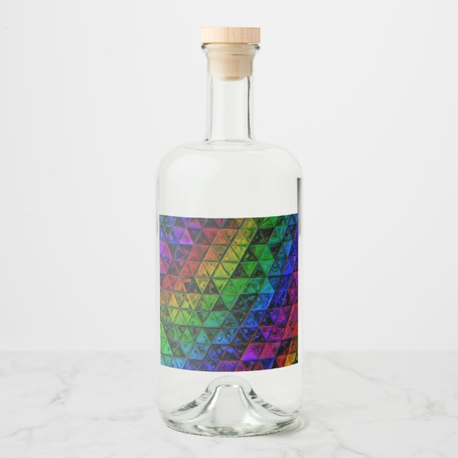 Pride Glass  Liquor Bottle Label (Front)