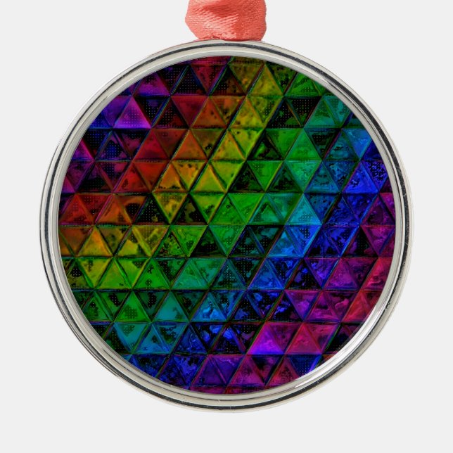 Pride Glass  Metal Ornament (Front)