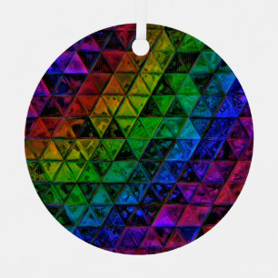 Pride Glass  Metal Tree Decoration