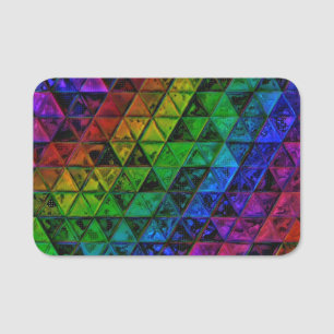 Pride Glass Name Tag