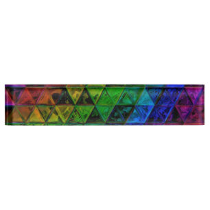 Pride Glass Nameplate