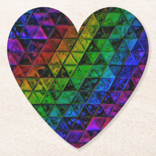 Pride Glass Paper Coaster