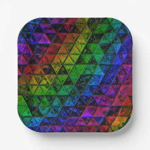 Pride Glass Paper Plate