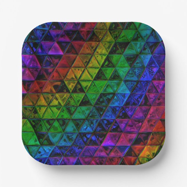 Pride Glass  Paper Plate (Front)