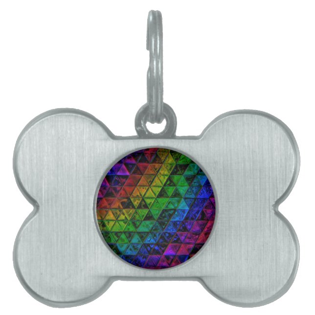Pride Glass  Pet ID Tag (Front)