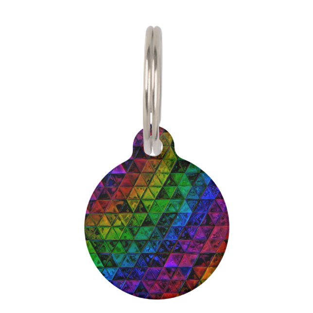 Pride Glass  Pet Tag (Front)
