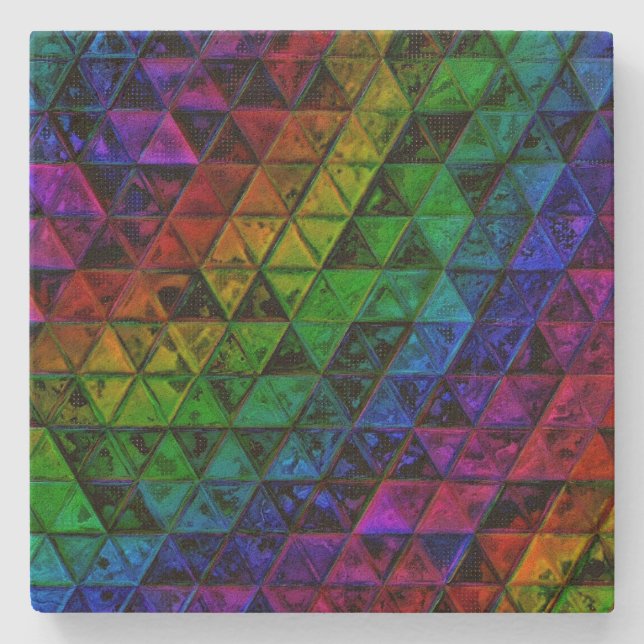 Pride Glass  Stone Coaster (Front)