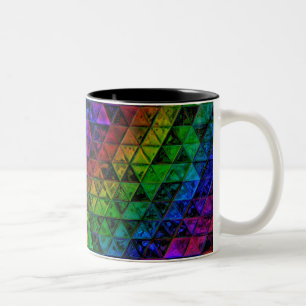 Pride Glass Two-Tone Coffee Mug