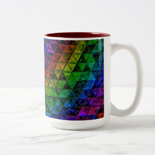 Pride Glass  Two-Tone Coffee Mug