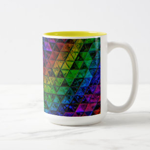 Pride Glass  Two-Tone Coffee Mug