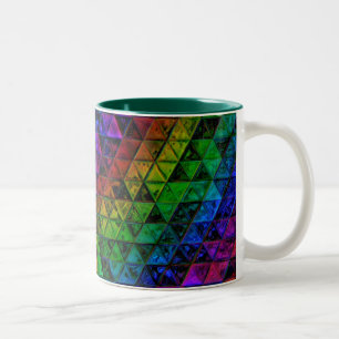 Pride Glass Two-Tone Coffee Mug