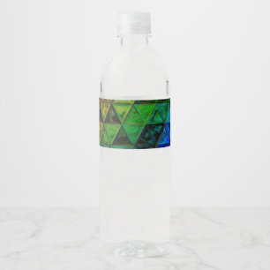Pride Glass Water Bottle Label