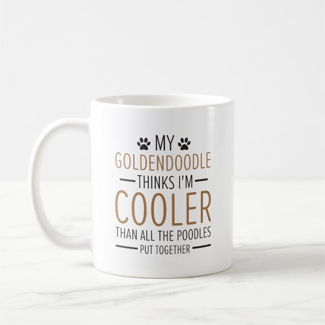 Pride Goldendoodle Owners Cool Dog Funny Saying  Coffee Mug (Left)