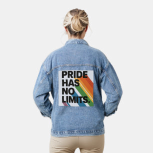 Pride Has No Limits   Disability Pride Month  Denim Jacket