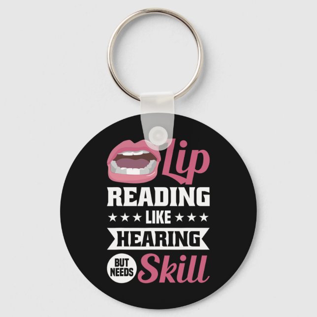 Pride Hearing Loss Awareness Deaf Awareness 2  Key Ring (Front)