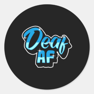 Pride Hearing Loss Awareness Deaf Awareness 3  Classic Round Sticker