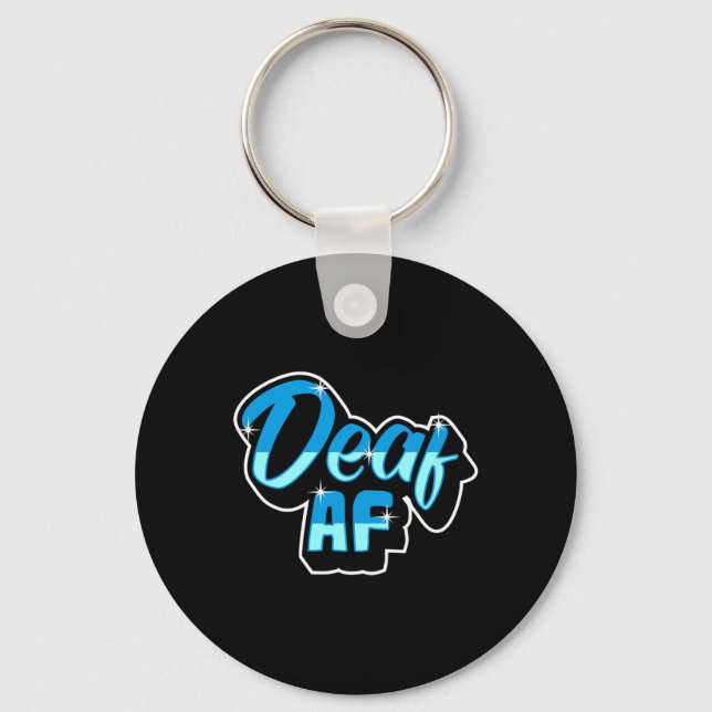 Pride Hearing Loss Awareness Deaf Awareness 3  Key Ring (Front)