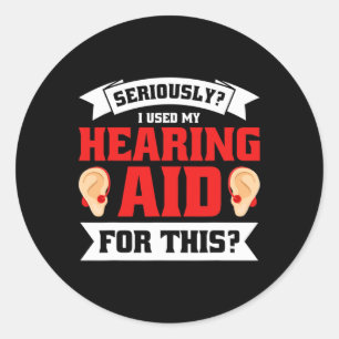 Pride Hearing Loss Awareness Deaf Awareness 5 Classic Round Sticker