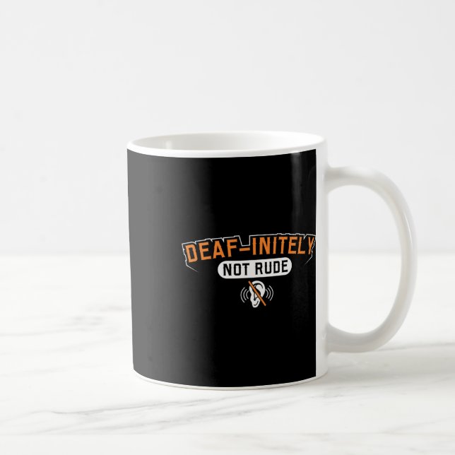 Pride Hearing Loss Awareness Deaf Awareness  Coffee Mug (Right)