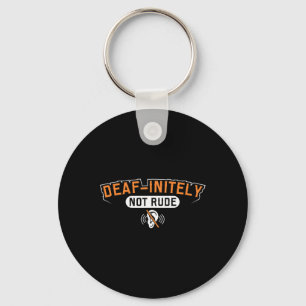 Pride Hearing Loss Awareness Deaf Awareness  Key Ring