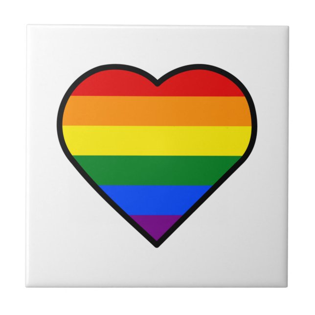 PRIDE HEART CERAMIC TILE (Front)