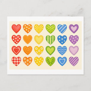 Pride Heart Collage Postcard