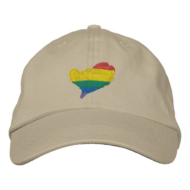 Pride HeART Embroidered Hat (Front)