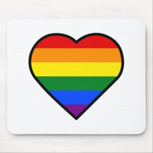 PRIDE HEART MOUSE PAD