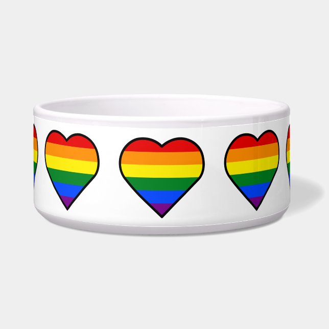 PRIDE HEART Pet Bowls (Front)
