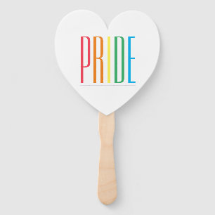 PRIDE Heart Shape Hand Fans