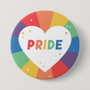 Pride Heart Sparkle 7.5 Cm Round Badge