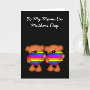 Pride Heart Teddy Bear Mothers Day Card
