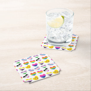 Pride Hearts Coasters