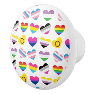 Pride Hearts Knob
