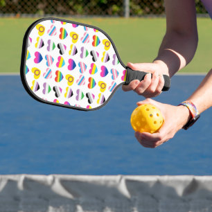 Pride Hearts Pickleball Racket Paddle