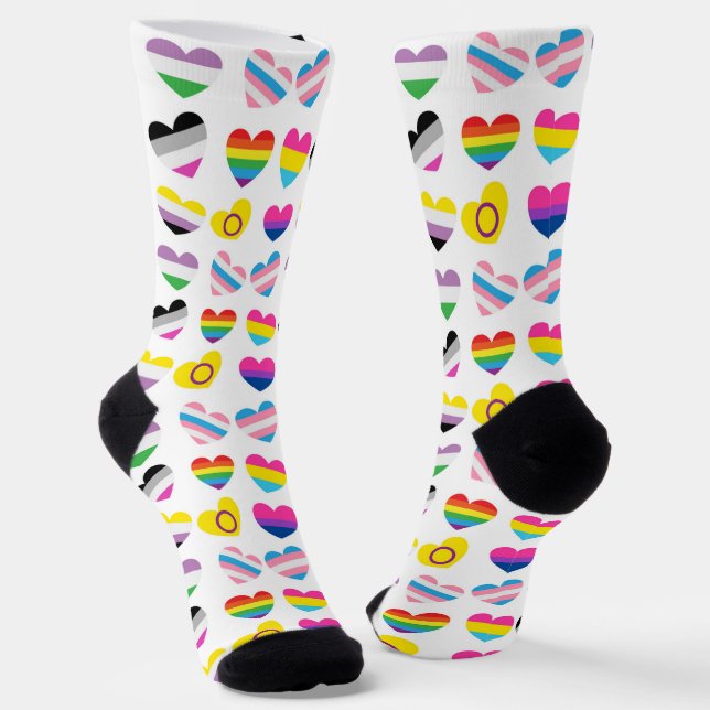 Pride Hearts Socks #2 (Angled)