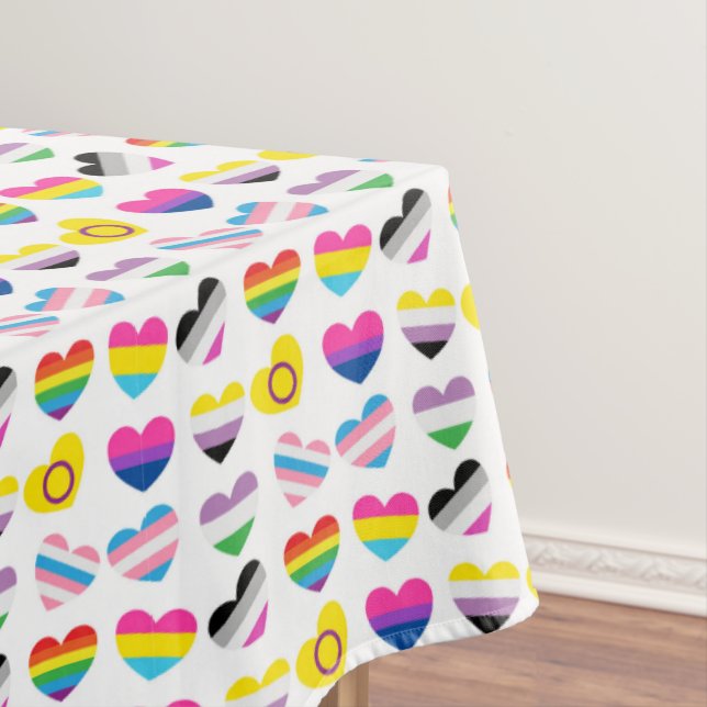 Pride Hearts Tablecloth (In Situ)