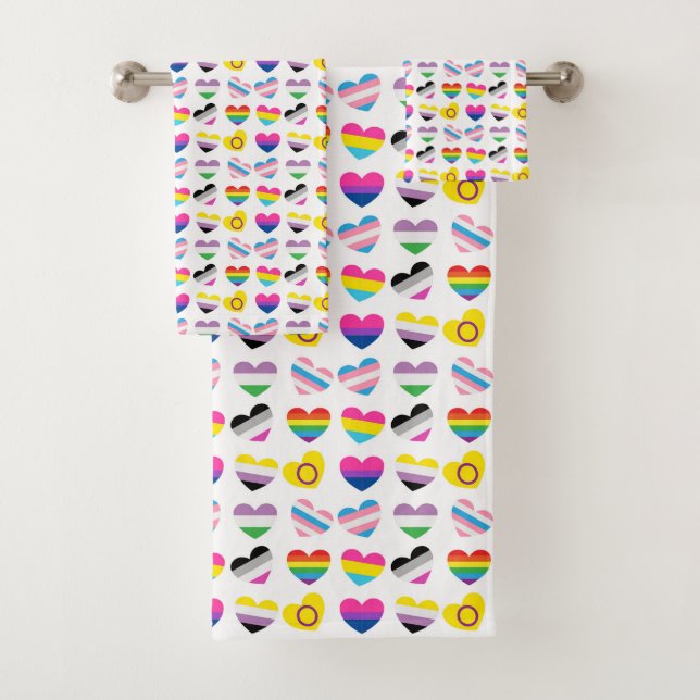 Pride Hearts Towel Set (Insitu)