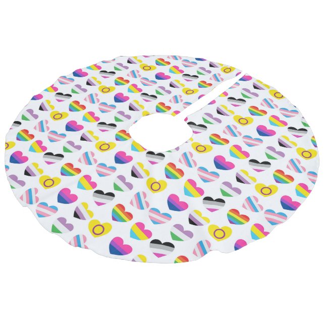 Pride Hearts Tree Skirt (Angled)