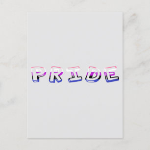 Pride Holo Genderfluid Pride postcard