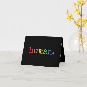 Pride Human LGBT Rainbow LGBTQ Equality Card