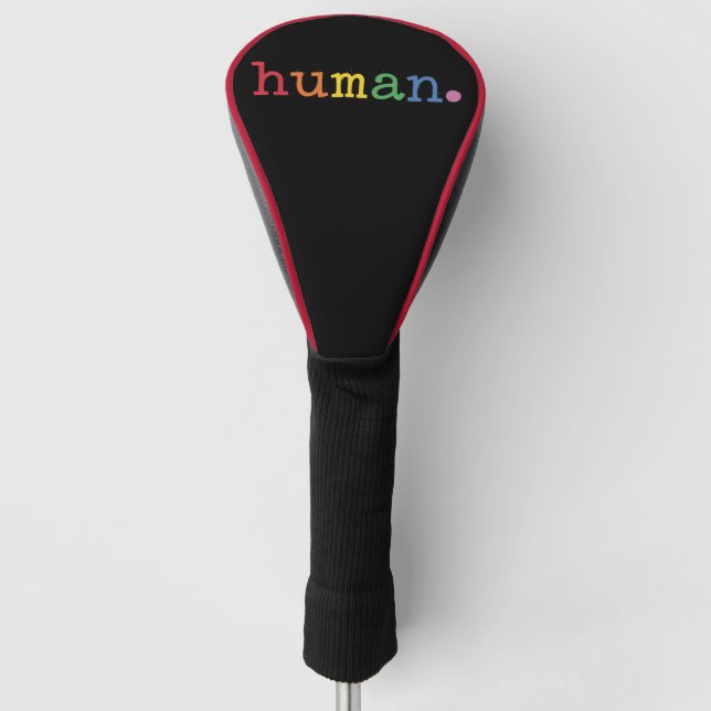 Pride Human LGBT Rainbow LGBTQ Equality Golf Head Cover (Front)