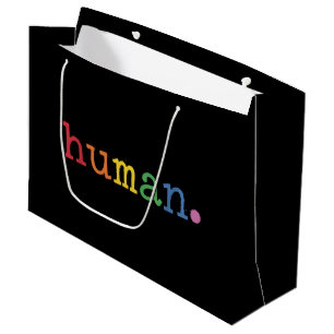 Pride Human LGBT Rainbow LGBTQ Equality Large Gift Bag