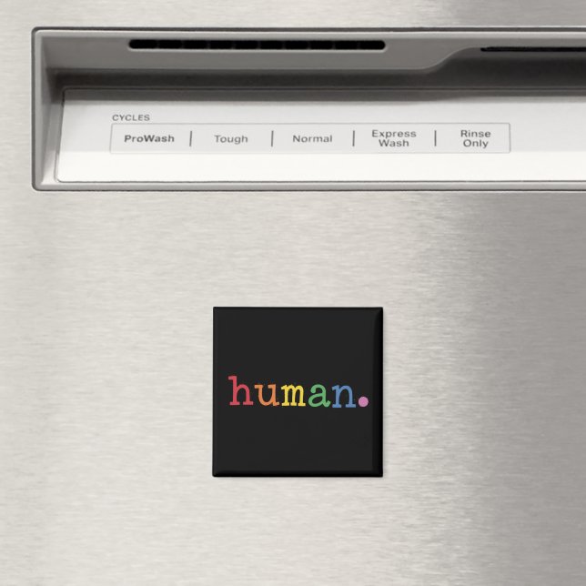 Pride Human LGBT Rainbow LGBTQ Equality Magnet (In Situ (Dishwasher))
