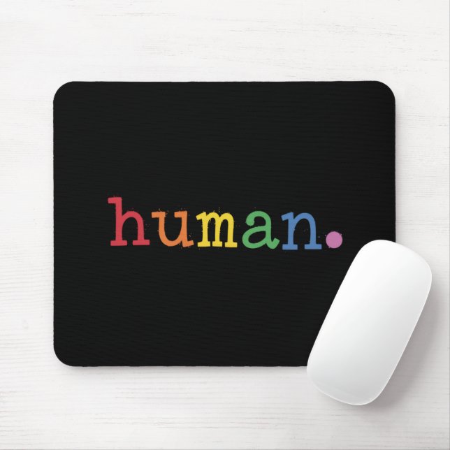 Pride Human LGBT Rainbow LGBTQ Equality Mouse Pad (With Mouse)