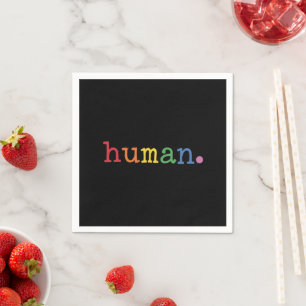 Pride Human LGBT Rainbow LGBTQ Equality Napkin