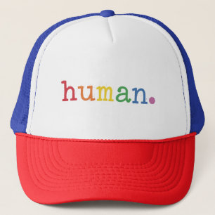 Pride Human LGBT Rainbow LGBTQ Equality Trucker Hat