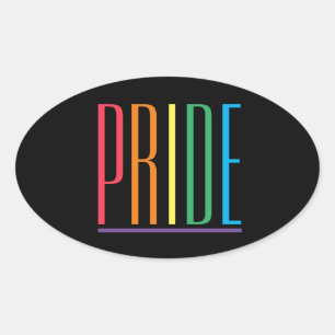 PRIDE II Oval Stickers