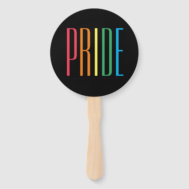 PRIDE II Round Hand Fans (Front)